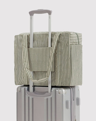 BAGGU - BAGGU Small Cloud Carry - On - Sage Stripe - COLORPOP