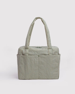 BAGGU - BAGGU Small Cloud Carry - On - Sage Stripe - COLORPOP