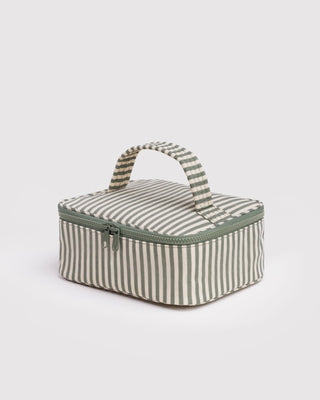 BAGGU - BAGGU Small Cosmetic Case - Sage Stripe - COLORPOP
