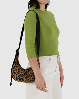 BAGGU - BAGGU Small Crescent Bag - Leopard - COLORPOP