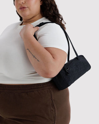 BAGGU - BAGGU Small Nylon Bowler Bag - Black - COLORPOP