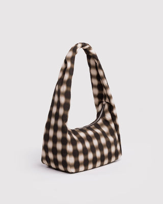 BAGGU - BAGGU Small Nylon Meringue Bag - Blurred Gingham - COLORPOP