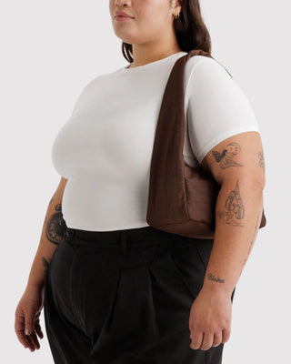 BAGGU - BAGGU Small Nylon Meringue Bag - Coffee - COLORPOP