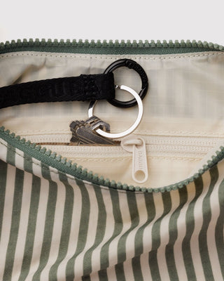 BAGGU - BAGGU Small Nylon Meringue Bag - Sage Stripe - COLORPOP