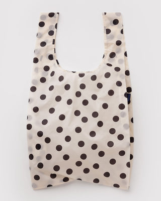 BAGGU - Big BAGGU Handlenett - Cream and Black Polka Dot - COLORPOP