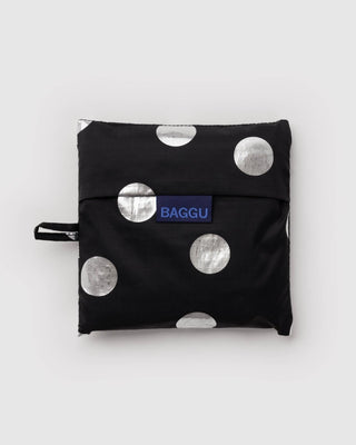 BAGGU - Big BAGGU Handlenett - Silver Metallic Polka Dot - COLORPOP