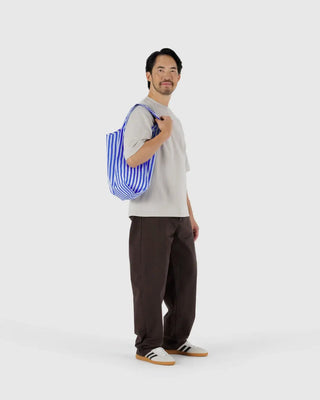 BAGGU - Standard Baggu - Blue Painted Stripe - COLORPOP