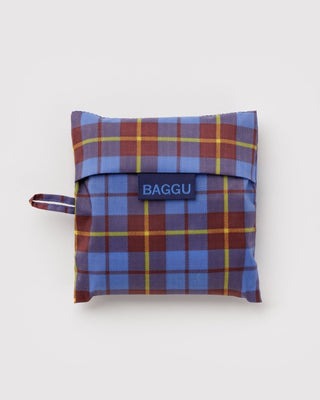 BAGGU - Standard BAGGU Handlenett - Blue Tartan - COLORPOP