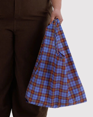 BAGGU - Standard BAGGU Handlenett - Blue Tartan - COLORPOP