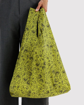 BAGGU - Standard BAGGU Handlenett - Chartreuse Paisley - COLORPOP
