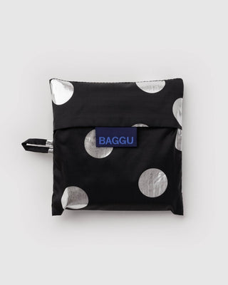 BAGGU - Standard BAGGU Handlenett - Silver Metallic Polka Dot - COLORPOP