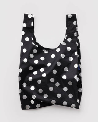 BAGGU - Standard BAGGU Handlenett - Silver Metallic Polka Dot - COLORPOP