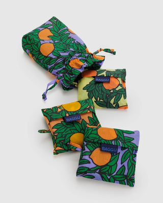BAGGU - Standard BAGGU - Orange Trees - Sett med 3 stk - COLORPOP