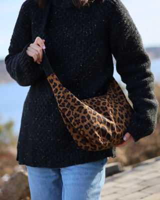 BAGGU Medium Crescent Bag - Leopard