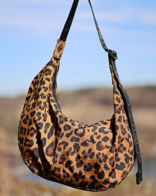 BAGGU Medium Crescent Bag - Leopard