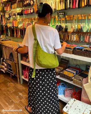 BAGGU Medium Crescent Bag - Green Juice