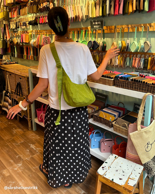 BAGGU Medium Crescent Bag - Green Juice