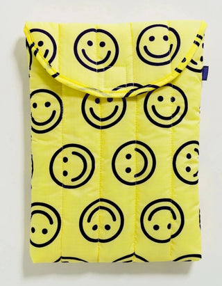 BAGGU Puffy Laptop Sleeve 13"/14" - Smiley