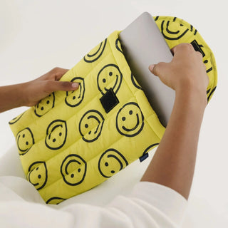 BAGGU Puffy Laptop Sleeve 13"/14" - Smiley