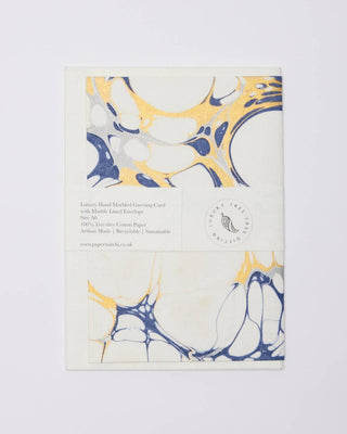 Marmorert Kort - Bubbles Blue