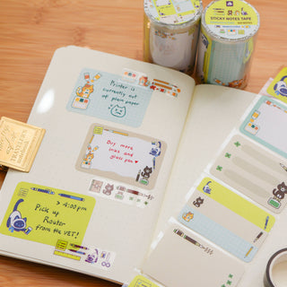 Rull med 100 Etiketter - Stationery Cats