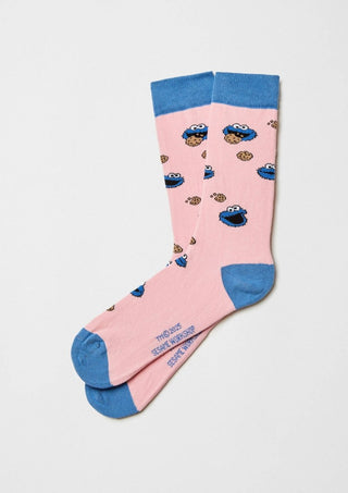 BESOCKS - Cookie Monster Pink - Sokker i Økologisk Bomull 36 - 40 - COLORPOP