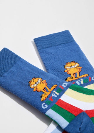 BESOCKS - Garfield - Sokker i Økologisk Bomull 36 - 40 - COLORPOP