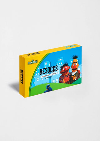BESOCKS - SesameStreet Gavesett - Sokker i Økologisk Bomull 41 - 46 - COLORPOP