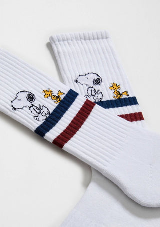 BESOCKS - Snoopy and Woodstock Street - Sokker i Økologisk Bomull 36-40 - COLORPOP