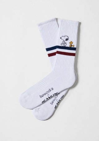 BESOCKS - Snoopy and Woodstock Street - Sokker i Økologisk Bomull 41-46 - COLORPOP