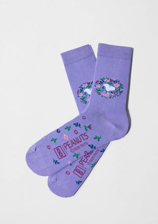 BESOCKS - Snoopy Blossom - Sokker i Økologisk Bomull 36-40 - COLORPOP