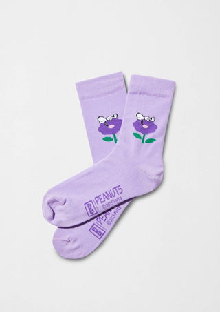 BESOCKS - Snoopy Flower - Sokker i Økologisk Bomull 36-40 - COLORPOP
