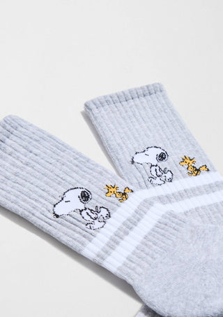 BESOCKS - Snoopy Stripes Street - Sokker i Økologisk Bomull 36 - 40 - COLORPOP