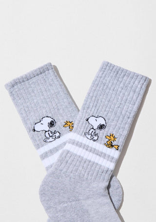 BESOCKS - Snoopy Stripes Street - Sokker i Økologisk Bomull 41 - 46 - COLORPOP
