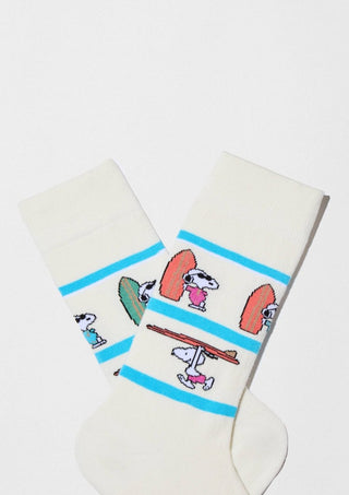 BESOCKS - Snoopy Surf - Sokker i Økologisk Bomull 36 - 40 - COLORPOP