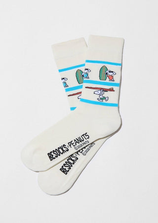BESOCKS - Snoopy Surf - Sokker i Økologisk Bomull 36 - 40 - COLORPOP