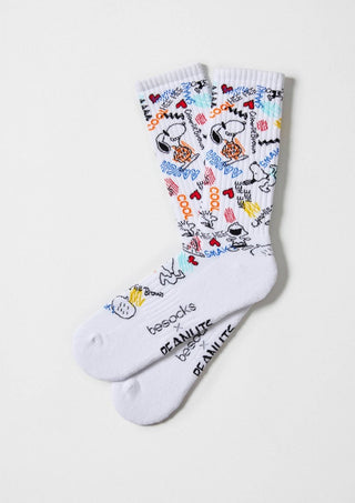 BESOCKS - Snoopy Urban Street - Sokker i Økologisk Bomull 41 - 46 - COLORPOP