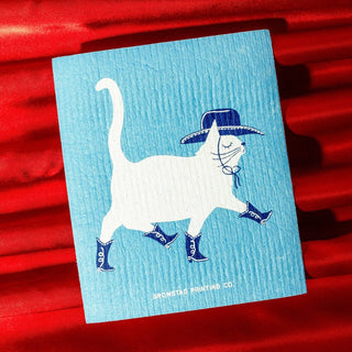 Bromstad Printing Co. - Svensk kjøkkenklut - Cowboy Katt - COLORPOP