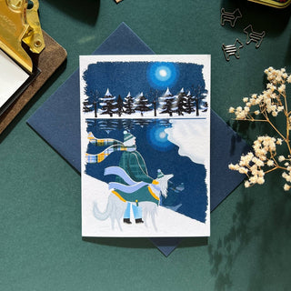 Bryony Moss Illustration - Frozen Lake - Mynde Julekort - COLORPOP