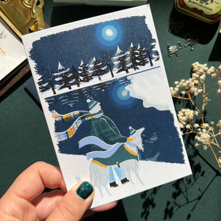 Bryony Moss Illustration - Frozen Lake - Mynde Julekort - COLORPOP