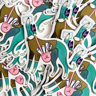 Bryony Moss Illustration - Snoot Mail Klistremerke - Postbud - COLORPOP