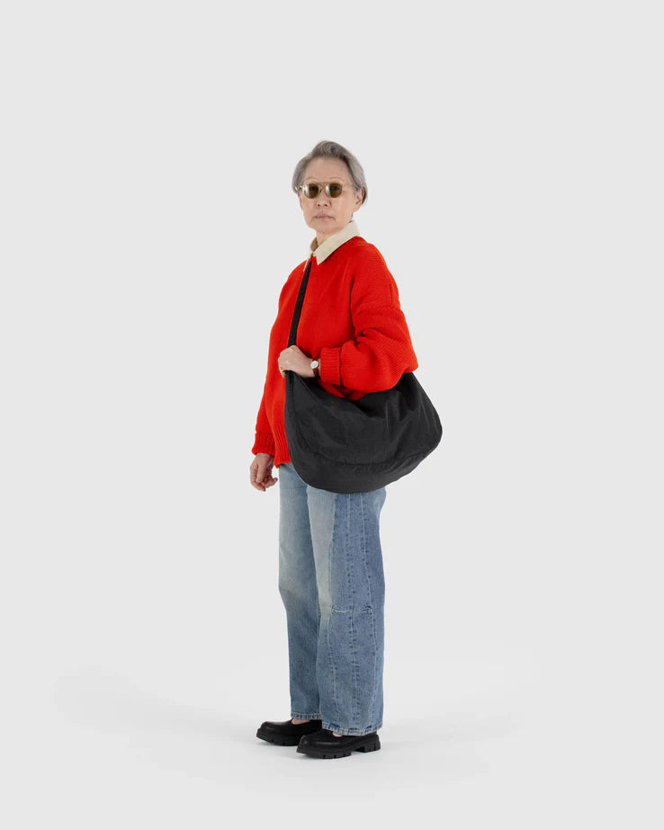 BAGGU Large Crescent Bag - Black (ny lengre stropp)