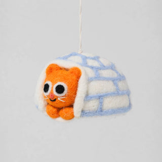 Frosty Cat Iglo - Fair trade Julepynt