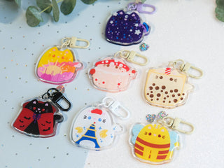 Kawaii Cat Keychain Mystery Bag - Purple Series - Whiskered Wonders Collection