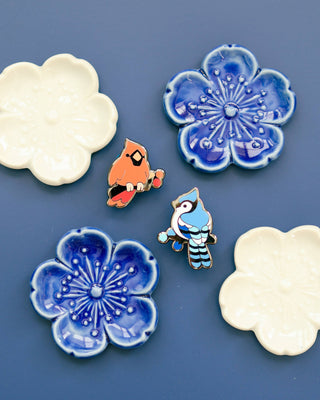 Snowy Birds - Pins Sett