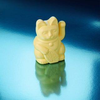 Lucky Cat Mini Dekorasjon - Yellow