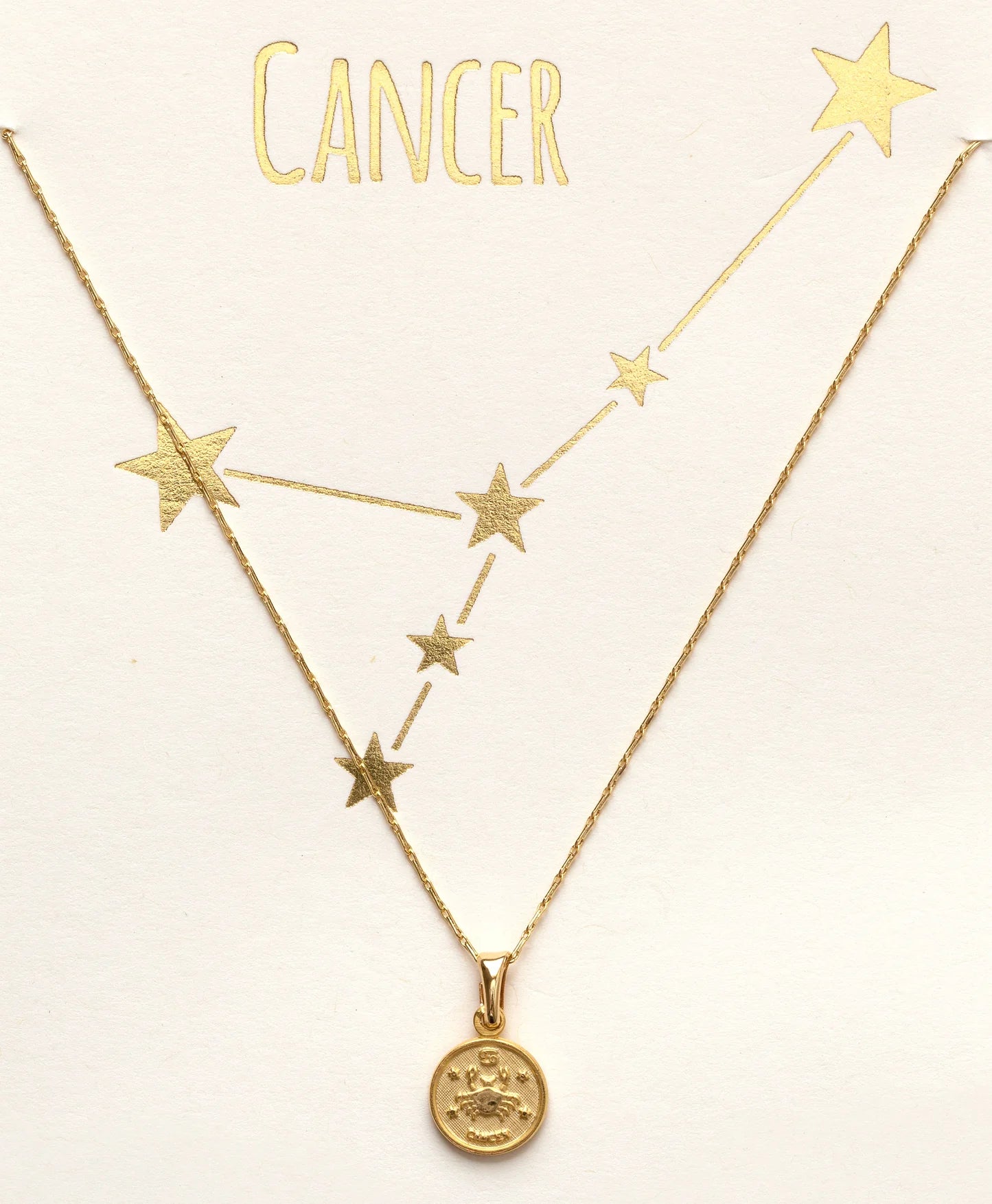 Tiny Zodiac Medallion - Cancer