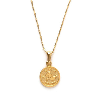 Tiny Zodiac Medallion - Capricorn