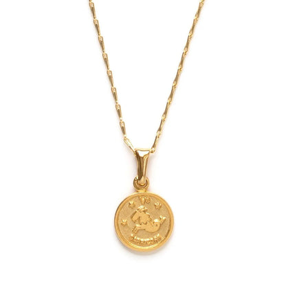 Tiny Zodiac Medallion - Capricorn