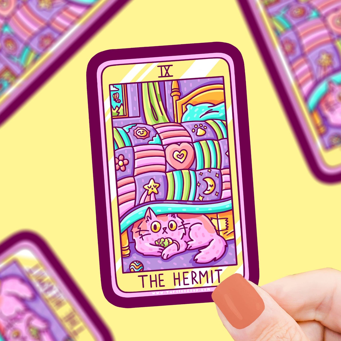The Hermit Tarot Card - Klistremerke
